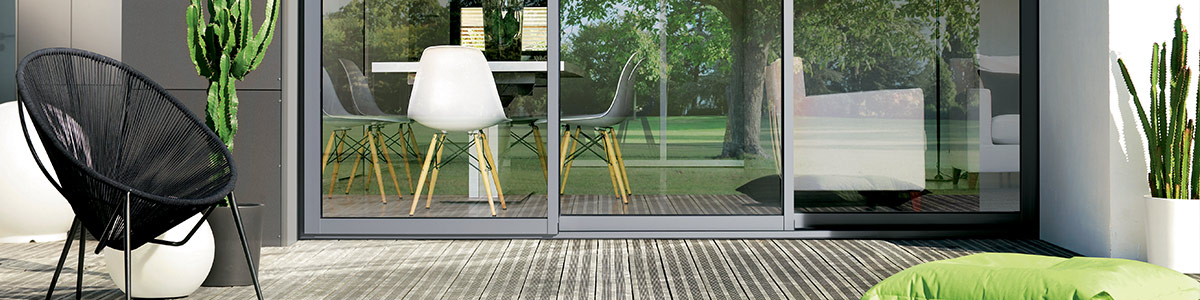 Bannière fenêtres en aluminium