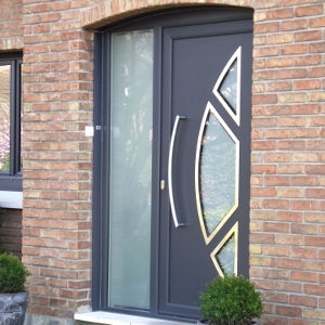 Image de porte d'entrée en aluminium