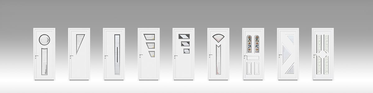 Bannière porte d'entrée en pvc