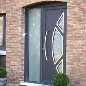 Image de porte d'entrée en aluminium