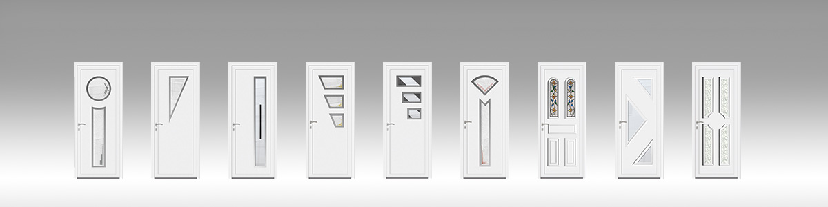 Bannière porte d'entrée en pvc