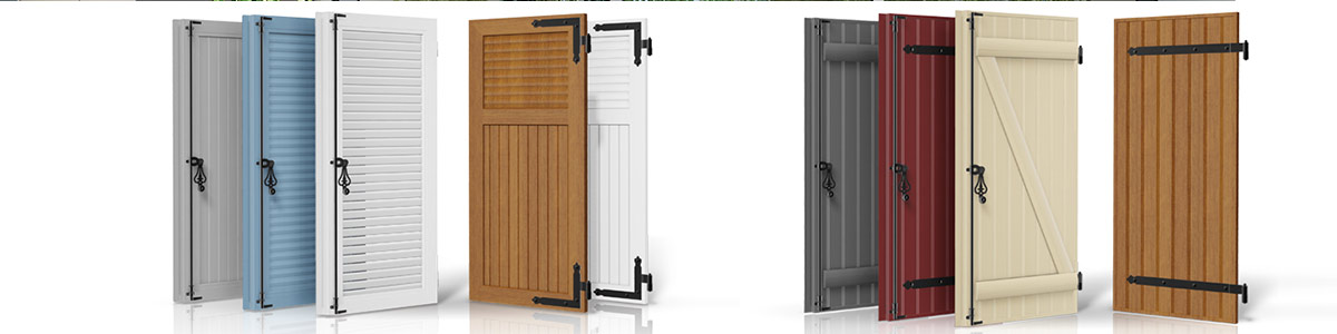 Bannière volet battants